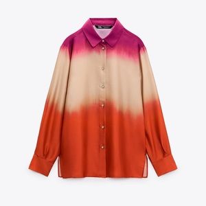 ZARA TIE DYE PRINT SHIRT